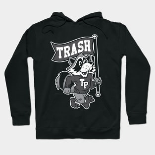 Go Trash Pandas! Vintage Distressed Raccoon College Mascot Hoodie